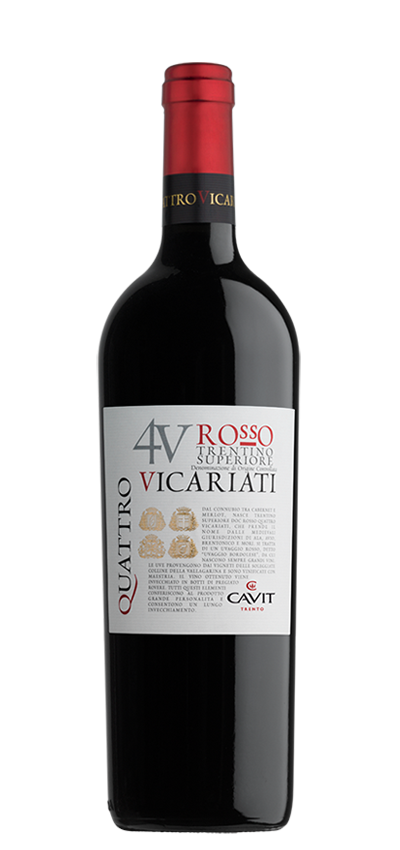 QUATTRO VICARIATI Rosso Trentino DOC Superiore MAGNUM – Cavit