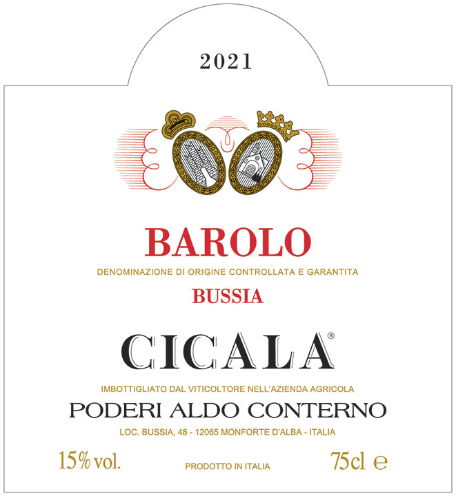 CICALA 2021 Barolo Bussia DOCG – Poderi Aldo Conterno